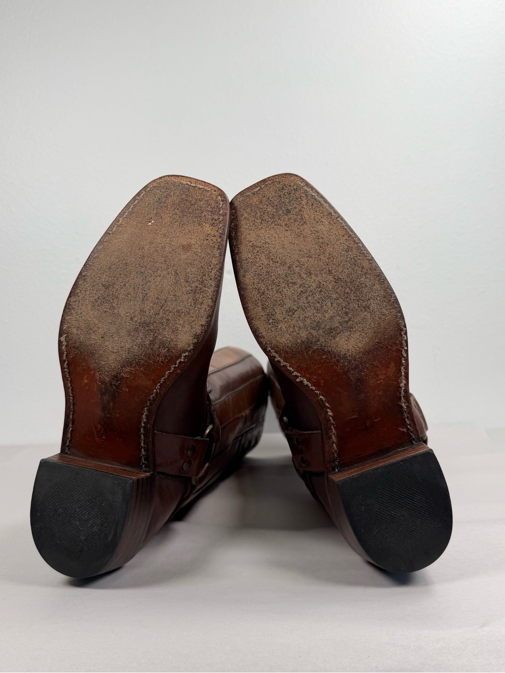 Women’s Frye Harness Boots Size 8 M Brown Leather 150th 75158-DBN Made In USA - Picture 13 of 16